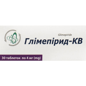 Глімепірид-КВ табл. 4мг №30