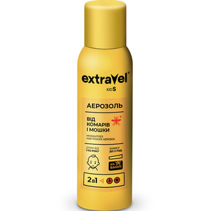 Аерозоль від комарів та мошок EXTRAVEL (Екстравел) Kids для дітей від 1 року 80 мл
