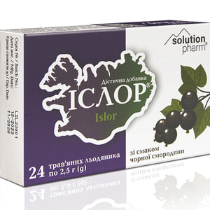 Іслор льодян. зі смаком чорної смородини №24 Solution pharn