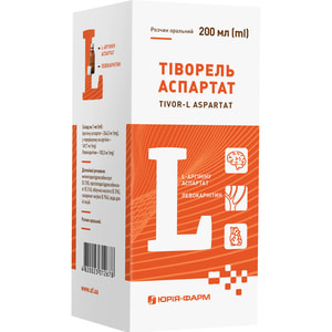 Тіворель аспартат р-н орал. пляшка 200мл