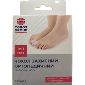 Чохол на палець ноги TOROS GROUP (Торос Груп) 1031-S захисний ортопедичний розмір S