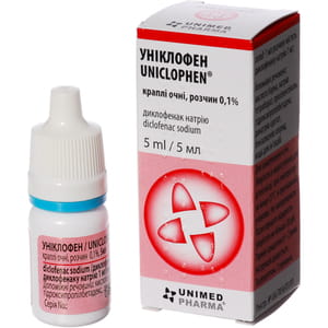 Уніклофен очні  краплі 0,1% конт. 5мл