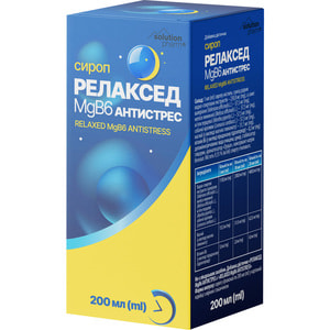 Релаксед MgB6 Антистресс сироп фл. 200мл Solution Pharm