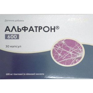 Альфатрон 600 капсули для нормалізації функціонування іммуної системи 3 блістери по 10 шт
