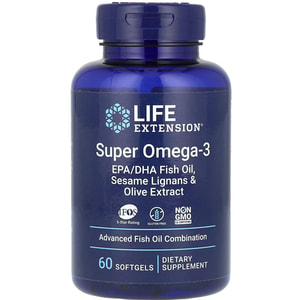 Омега-3 супер LIFE EXTENSION (Лайф Экстэншн) Super Omega-3 капсулы флакон 60 шт