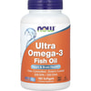 Омега Супер NOW (Нау) Ultra Omega-3 500 ЕПК /250 ДГК капсулы желатиновые флакон 180 шт