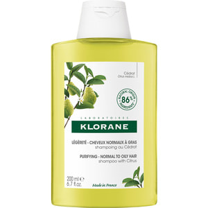 Шампунь для волосся KLORANE (Клоран) з м'якоттю цитрону для нормального та жирного волосся 200 мл