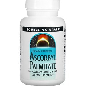 Вітамін С SOURCE NATURALS (Сорс Нейчералс) Ascorbyl Palmitate аскорбіл пальмітат 500 мг таблетки флакон 90 шт