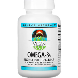 Рыбий жир Омега-3 SOURCE NATURALS (Сорс Нейчералс) Omega-3S EPA-DHA для веганов 300 мг капсулы 60 шт