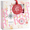 Набор ROGER & GALLET (Роже и Галле) Роза Вода ароматизированная 100 мл + Мыло 50 г + таблетки для ванн 25 г 3 шт