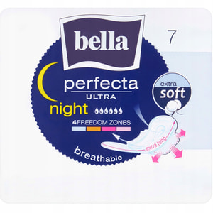Прокладки гігієнічні жіночі BELLA (Бела) Perfecta Ultra Night (Перфект ультра найт) 7 шт