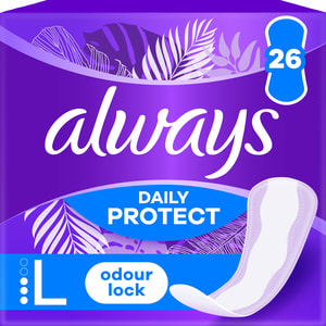 Прокладки щоденні жіночі ALWAYS (Олвейс) Daily Protect Long Нейтралізація запаху ароматизовані 26 шт