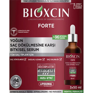 Сироватка для волосся Bioxsine (Біоксин) Форте рослинний проти інтенсивного випадіння волосся в флаконах по 50 мл 3 шт
