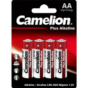 Батарейки CAMELION (Камелион) AA алкалиновые LR06-BP4 Plus Alkaline 4 шт