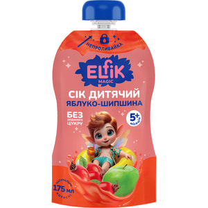 Сік фруктовий дитячий ELFIK MAGIC (Ельфік Меджик) Яблуко-шипшина з 5-ти місяців no spill-pack 175 мл