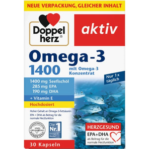 Доппельгерц Актив Омега-3 1400 з концентратом Омега-3 капсули 30 шт