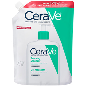 Гель для обличчя і тіла CERAVE (Сераве) для нормальної і жирної шкіри інтенсивно очищуючий рефіл 473 мл