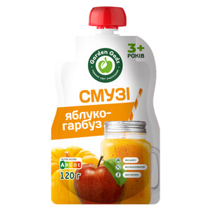 Пюре фруктовое детское GARDEN GADZ (Гарден Гадз) Смузи яблоко-тыква 120 г
