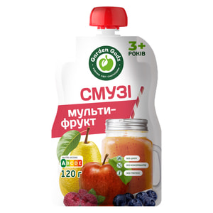 Пюре фруктовое детское GARDEN GADZ (Гарден Гадз) Смузи мультифрукт 120 г