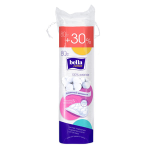 Ватні диски BELLA (Бела) круглі 80 шт