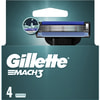 Касети змінні для гоління GILLETTE Mach 3 (Жіллет мак 3 три) 4 шт