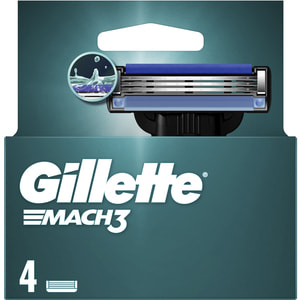 Касети змінні для гоління GILLETTE Mach 3 (Жіллет мак 3 три) 4 шт
