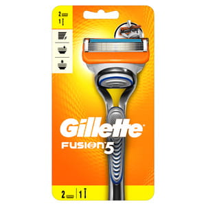 Бритва GILLETTE Fusion (Жіллет Фьюжин) 5 з двома змінними касетами