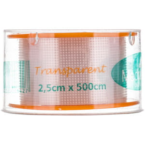 Пластир Medrull Transparent (Медрулл Транспарент) медичний котушковий розмір 2,5 см х 500 см 1 шт