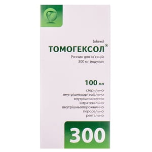 Томогексол р-р д/їн. 300мг йоду/мл фл. 100мл №1