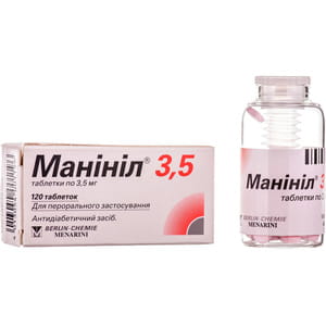 Манініл 3,5 табл. 3,5мг №120