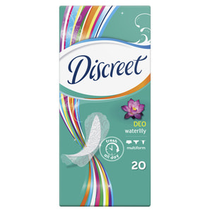 Прокладки щоденні жіночі DISCREET (Діскріт) Deo Water Lily Multiform (Део Ватер Лілі Мультиформ) Водна лілія 20 шт