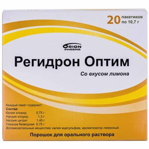 Регидрон Оптим пор. д/оральн. р-ра 10,7г пакет №20