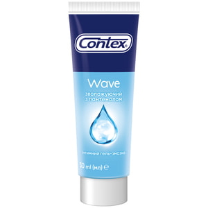 Інтимний гель-змазка CONTEX (Контекс) Wave (Вейв) зволожуючий з пантенолом (лубрикант) 30 мл