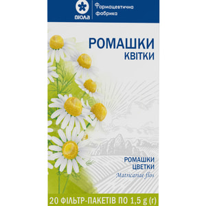 Ромашки квітки фільтр-пакет по 1,5г №20