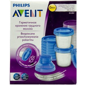 Контейнери для зберігання молока AVENT (Авент) SCF618/10 180 мл 10 шт