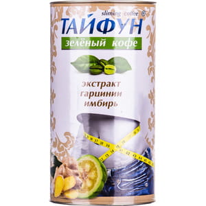 Кава зелена Фітобіотехнології Тайфун з імбирем тагарцинією 100г