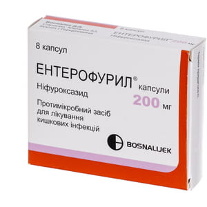 Ентерофурил капс. 200мг №8
