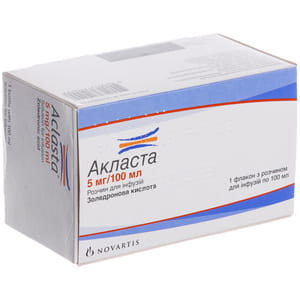 Акласта р-н д/інф. 5мг/100мл фл. 100мл №1