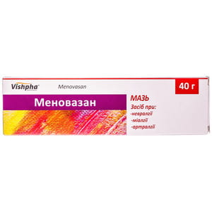 Меновазан мазь туба 40г