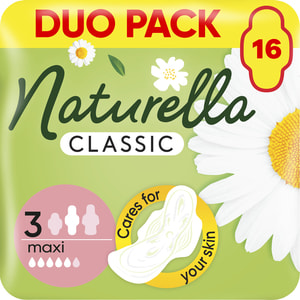 Прокладки гігієнічні жіночі NATURELLA (Натурелла) Classic Maxi (Класик максі) з крильцями 16 шт
