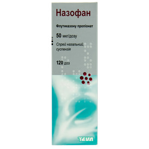Назофан спрей назал. сусп. 50мкг/дозу фл. 120доз