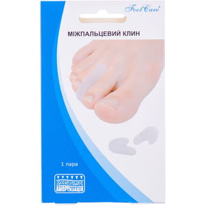 Клин силіконовий FOOT CARE (Фут Кеа) артикул SA-9011 міжпальцевий розмір S до 34 1 пара