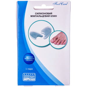 Клин силіконовий FOOT CARE (Фут Кеа) артикул SA-9011 міжпальцевий розмір L 39-46 1 пара