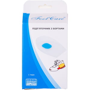 Підп'яточник FOOT CARE (Фут Кеа) артикул SH-211D силіконовий з бортами розмір L 39-46
