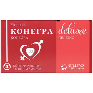 Конегра Делюкс табл. жув. 100мг №4
