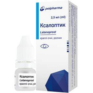 Ксалоптик крап. очні р-н 50мкг/мл фл. 2,5мл