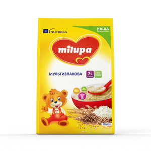 Каша безмолочна дитяча Нутриція Milupa (Мілупа) Мультизлакова з 7-ми місяців м'яка упаковка 170 г