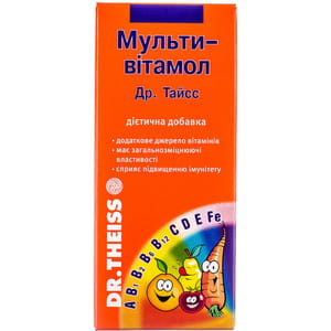 Вітаміни і мінерали Мультивітамол Доктор Тайс сироп з вітаміном с і вітаміном Д3 200 мл