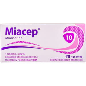 Міасер табл. в/о 10мг №20