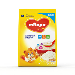 Каша молочна дитяча Нутриція Milupa (Мілупа) Рисова з 4-х місяців 210г
